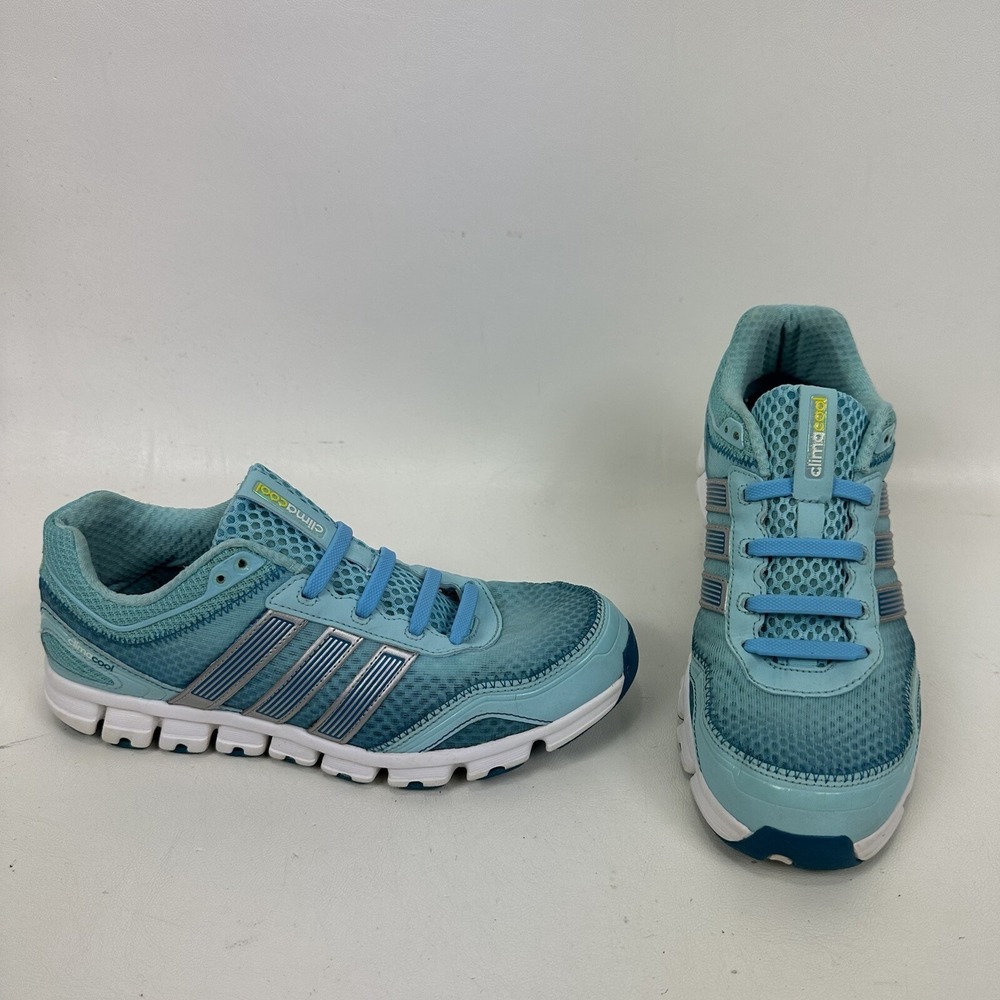 Adidas Climacool Blue Teal Athletic Running Shoes Women's Size 7 G66552 slip on